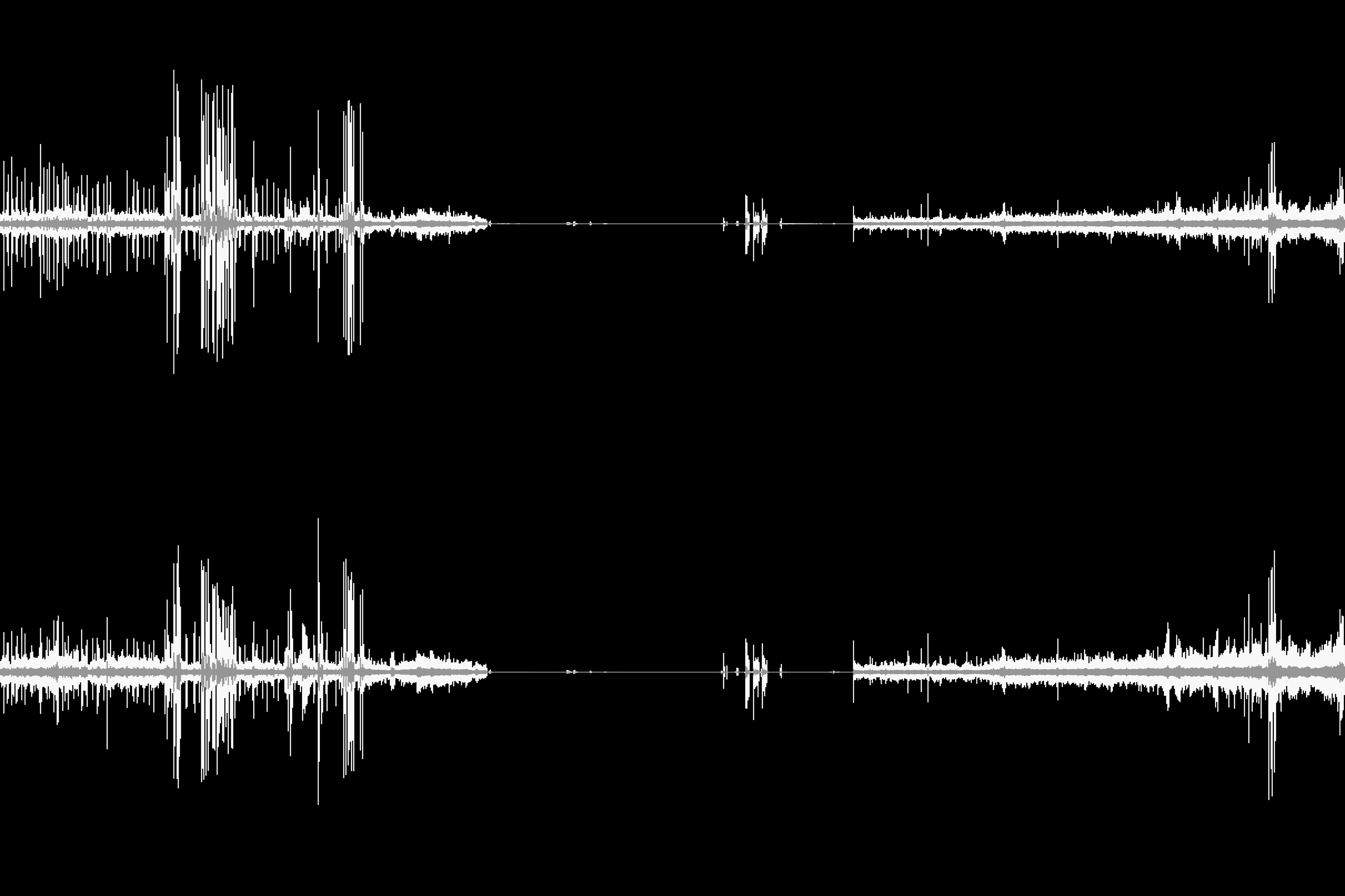L/R channel waveforms, 35:04:10 - 41:05:79