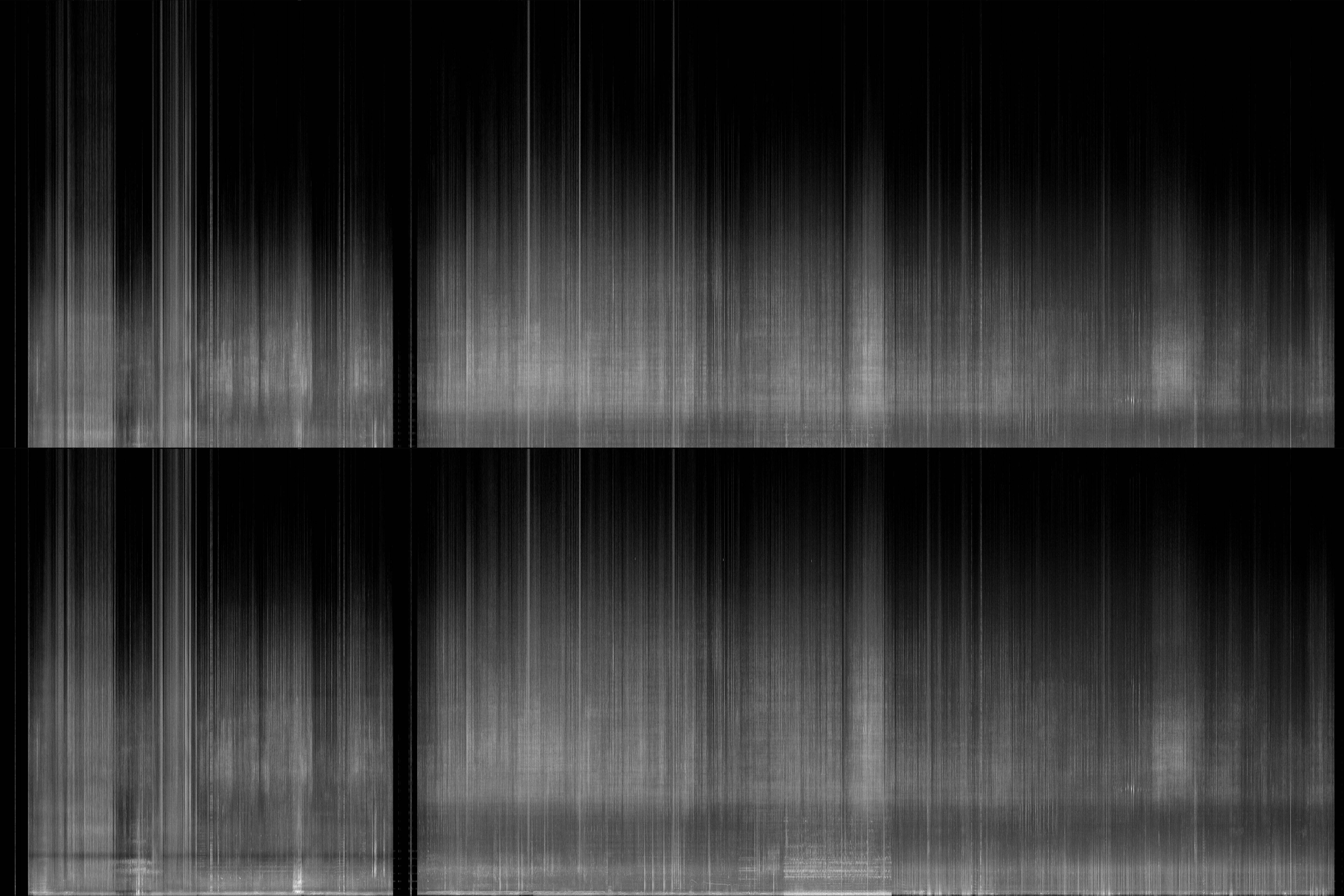 L/R channel spectrograms, 00:00:00 - 01:47:31