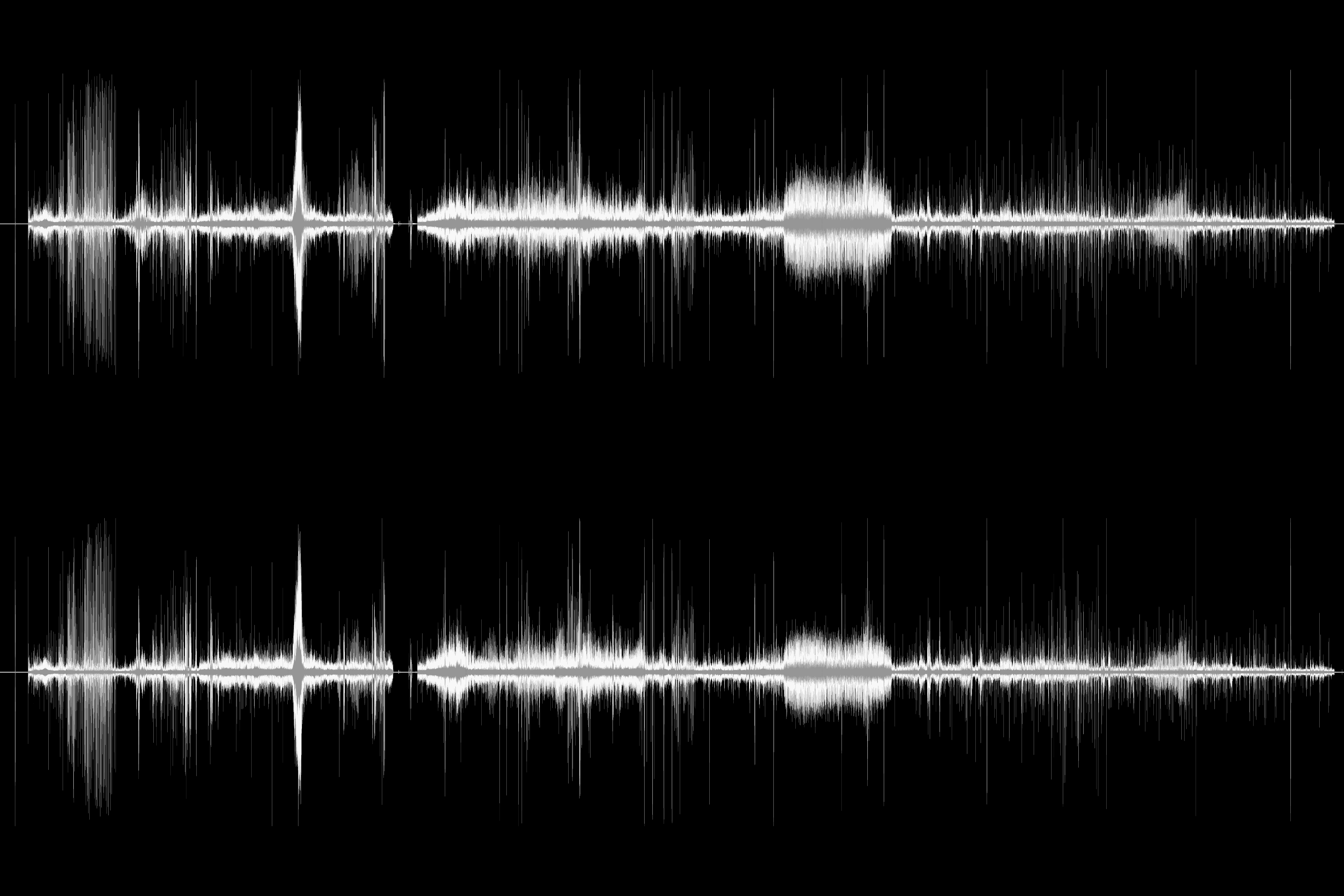 L/R channel waveforms, 00:00:00 - 01:47:31